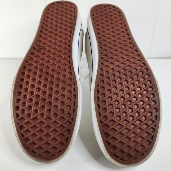 Vans Old Skool Linen Shoe, Men 11. Cream and White Classic - Picture 4 of 5